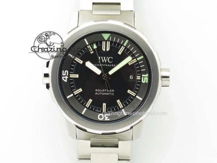 MIROTIME 0101 UrbanStyle Aquatimer Automatic IW329002 V6F 1:1 Best Edition Black Dial On SS Bracelet MIYOTA 7317